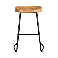 Artiss 2 x Vintage Tractor Bar Stools Retro Bar Stool Industrial Chairs 65cm