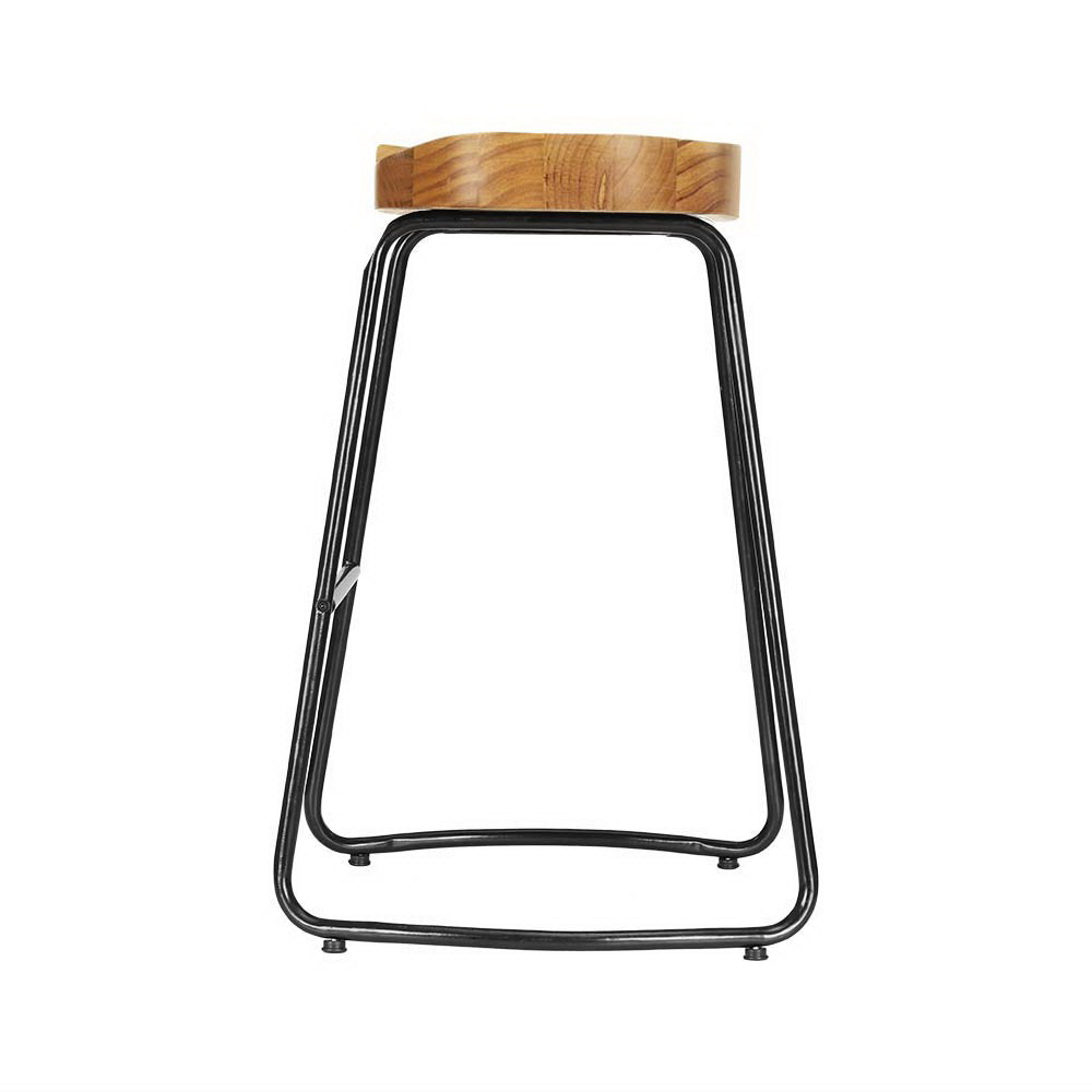 Artiss 2 x Vintage Tractor Bar Stools Retro Bar Stool Industrial Chairs 65cm