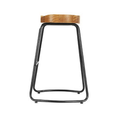 Artiss 2 x Vintage Tractor Bar Stools Retro Bar Stool Industrial Chairs 65cm