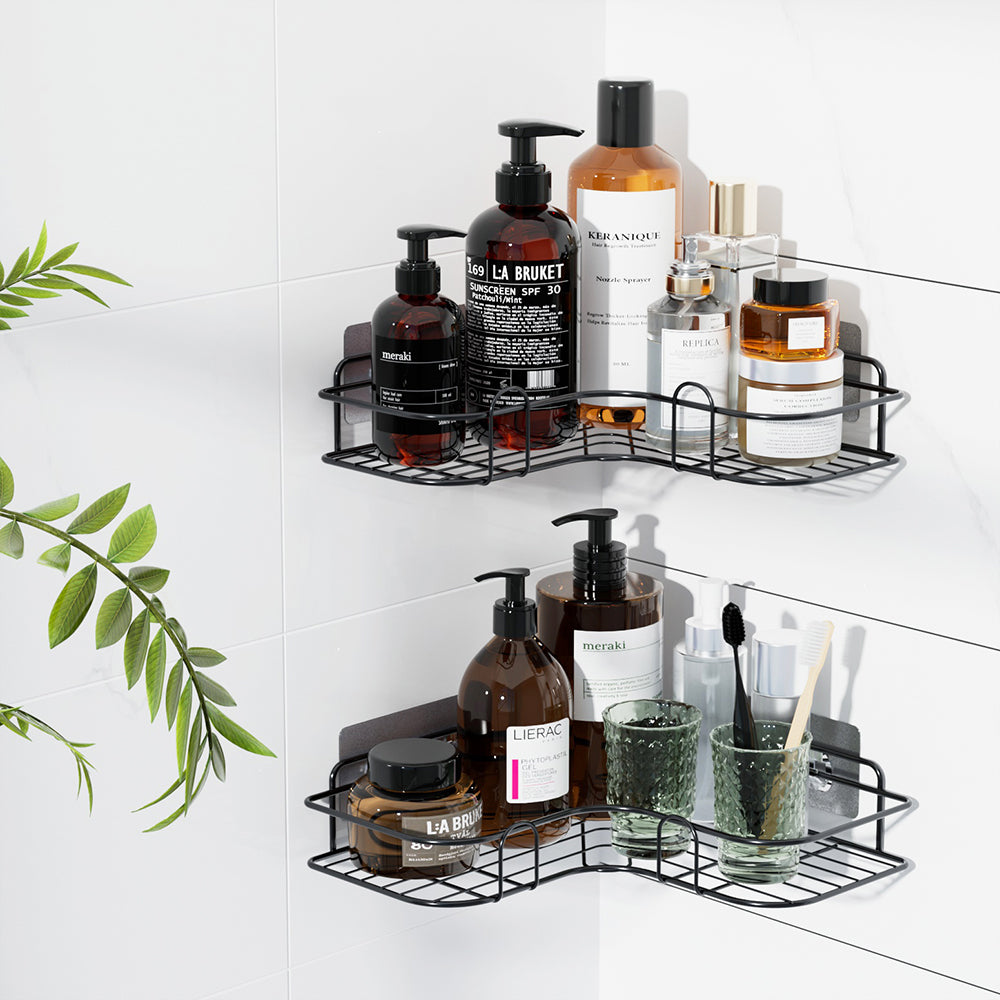 Cefito 2 Packs Bathroom Shelf Corner Storage Rack