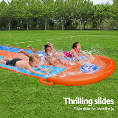 Bestway Water Slide Slip Kids 488cm Triple Slides