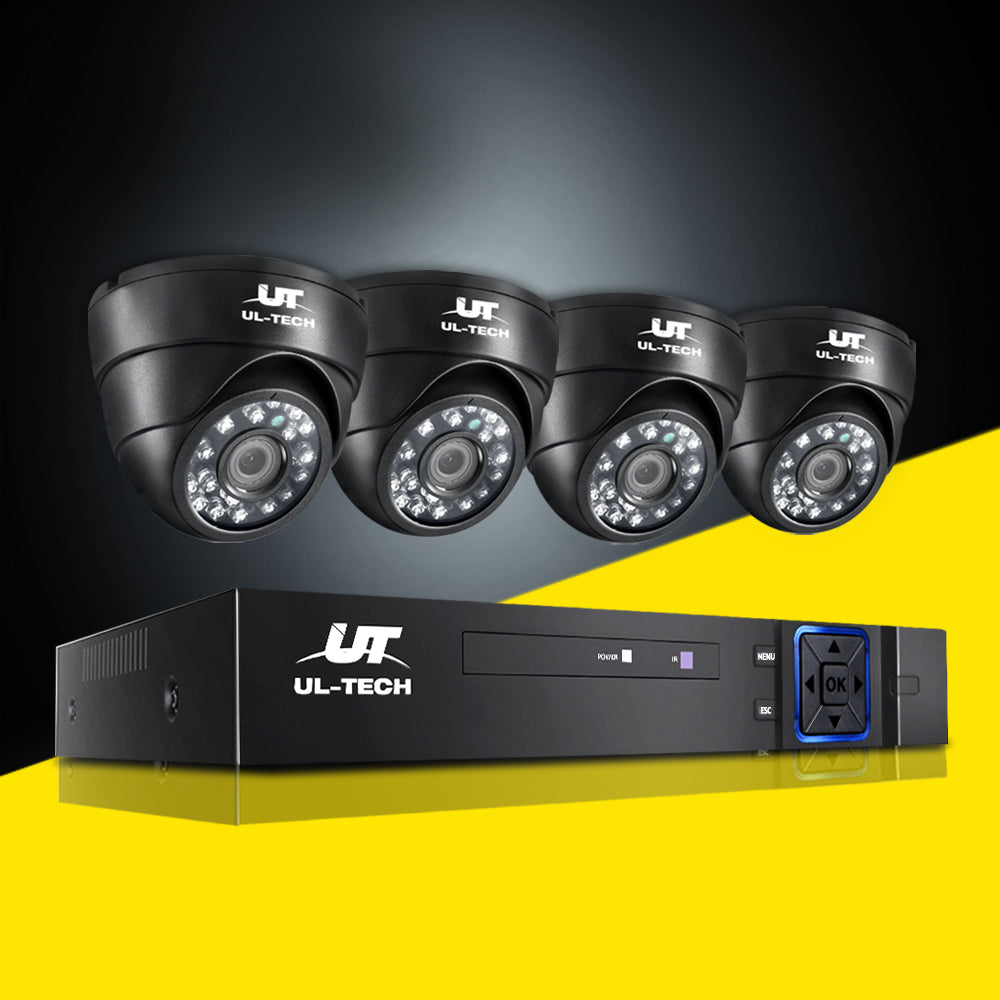 UL-tech CCTV Security System 4CH DVR 4 Cameras 1080p