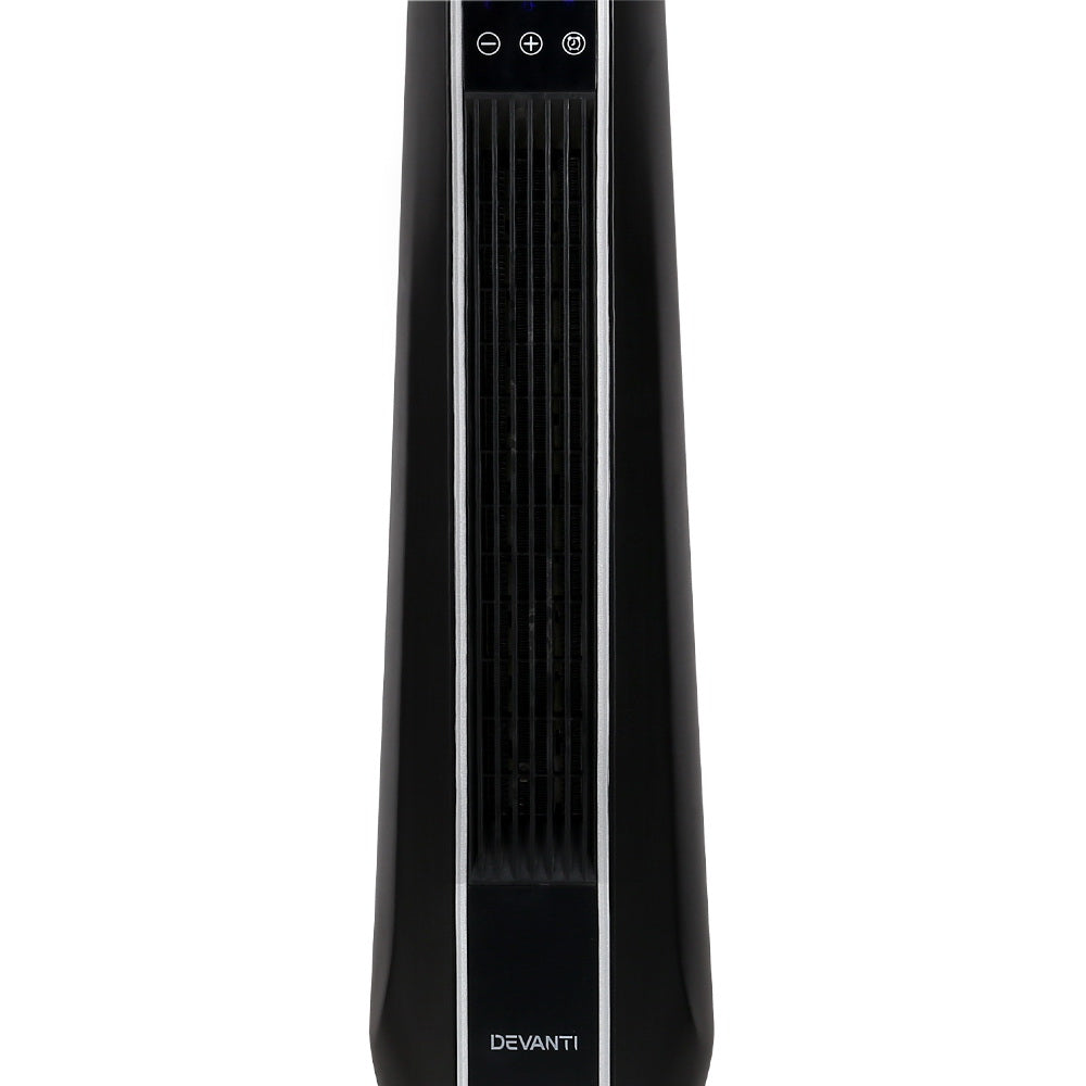 Devanti Electric Ceramic Tower Heater Portable Oscillating Remote Control 2400W