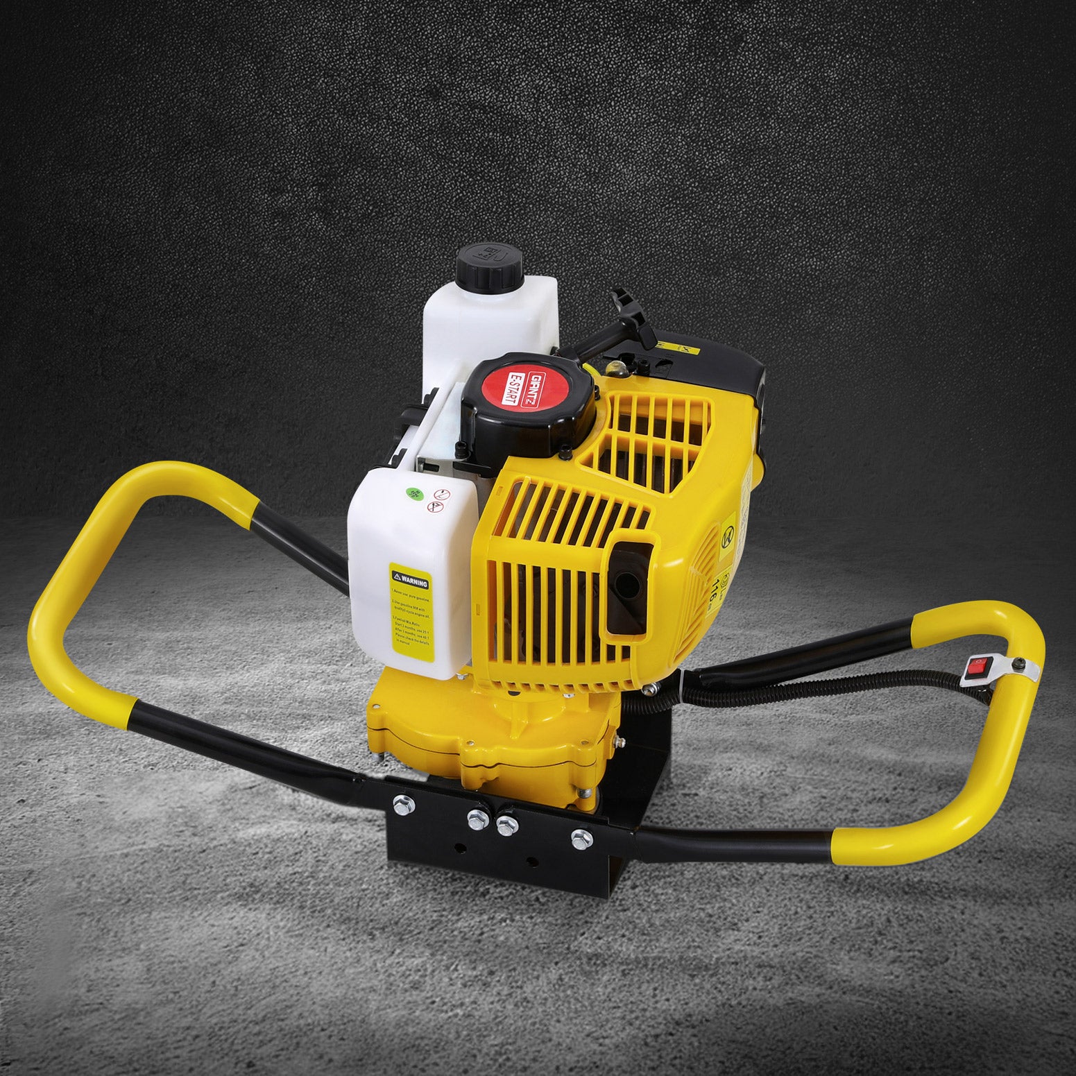 Giantz 74CC Post Hole Digger Motor Only Petrol Engine Yellow