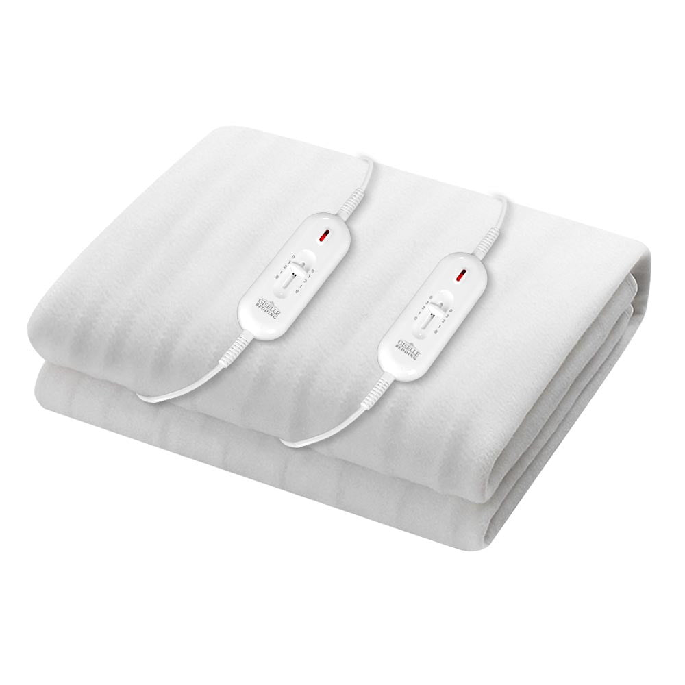 Giselle Heated Electric Blanket Double Washable Fully Fitted Polyester Pad Cover