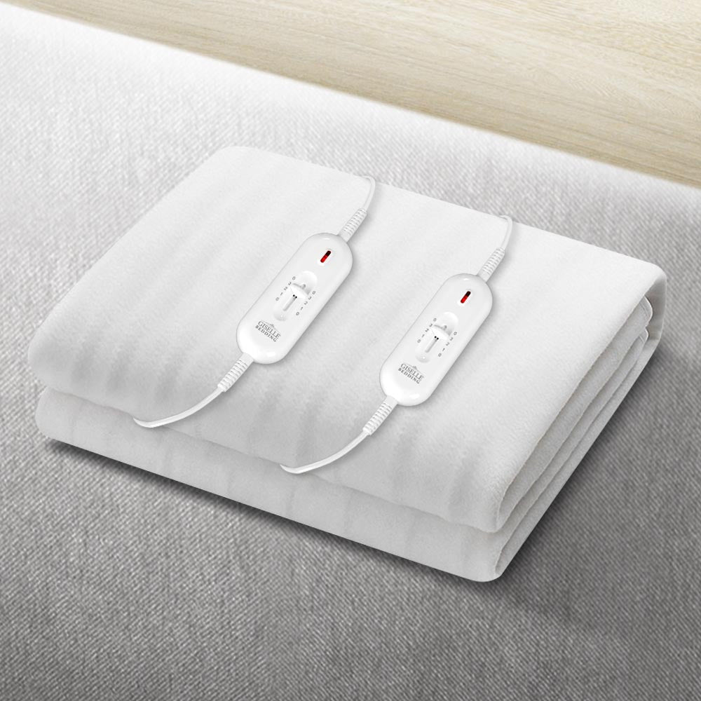 Giselle Heated Electric Blanket Double Washable Fully Fitted Polyester Pad Cover