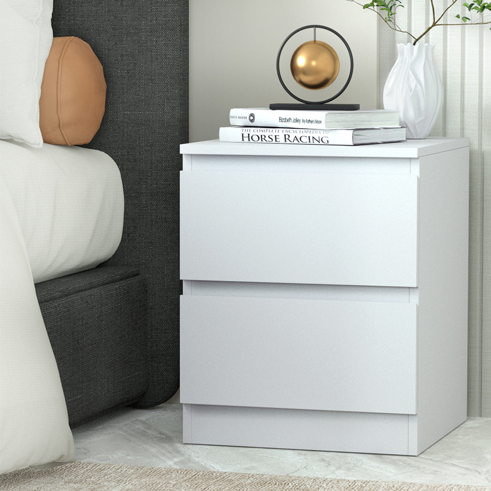 Artiss Bedside Tables Drawers Side Table Bedroom Furniture Nightstand White Lamp