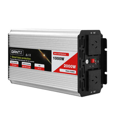 Giantz 1000W/2000W Pure Sine Wave Power Inverter 12V to 240V Camping Car Boat