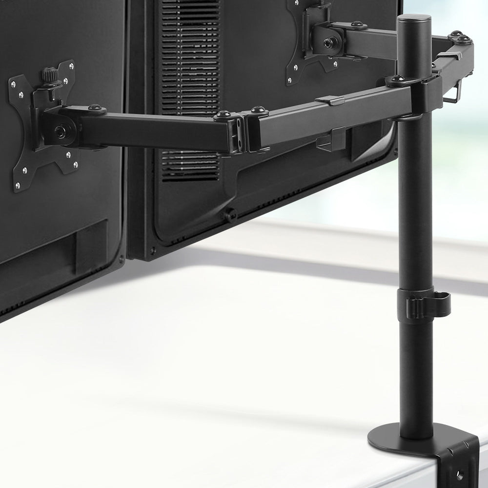 Artiss Monitor Stand Dual Arm Desk Mount 32'' Screen Holder Bracket