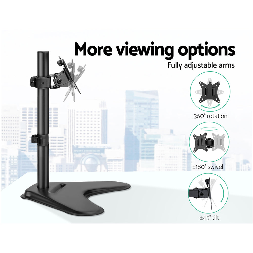 Artiss Monitor Stand Arm Desk Single HD LED TV Mount Bracket Holder Freestanding