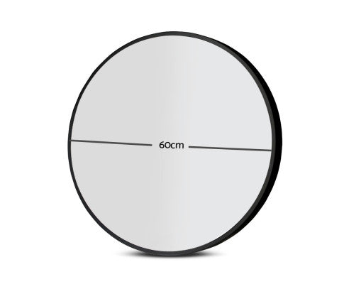 Embellir 60cm Wall Mirror Round Bathroom Makeup Mirror