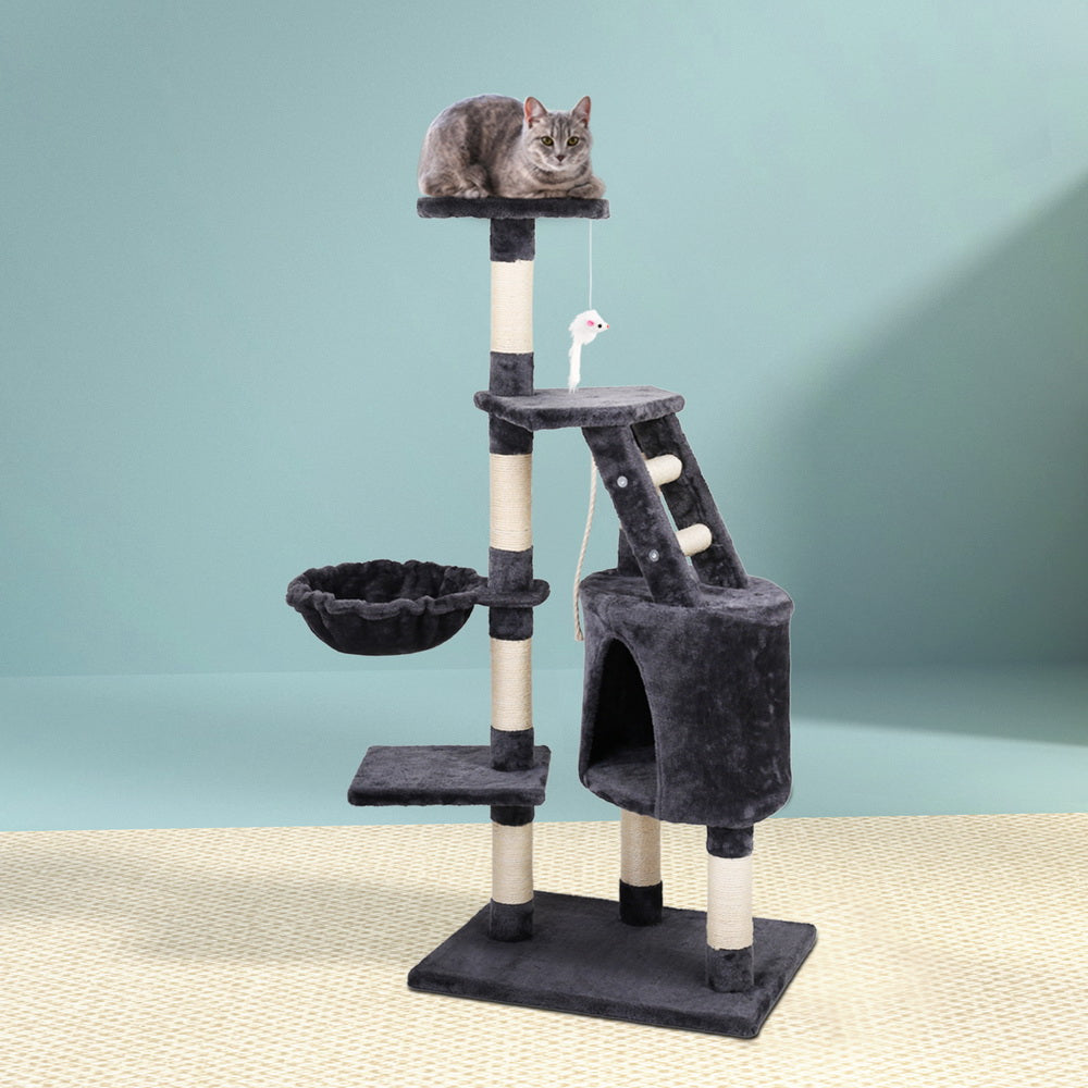 i.Pet Cat Tree Tower Scratching Post Scratcher Wood Condo House Bed Toys 120cm