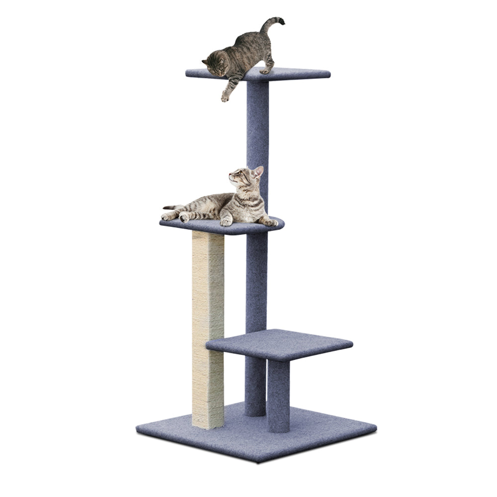 i.Pet Cat Tree Trees Scratching Post Scratcher Tower Condo House Steps 124cm