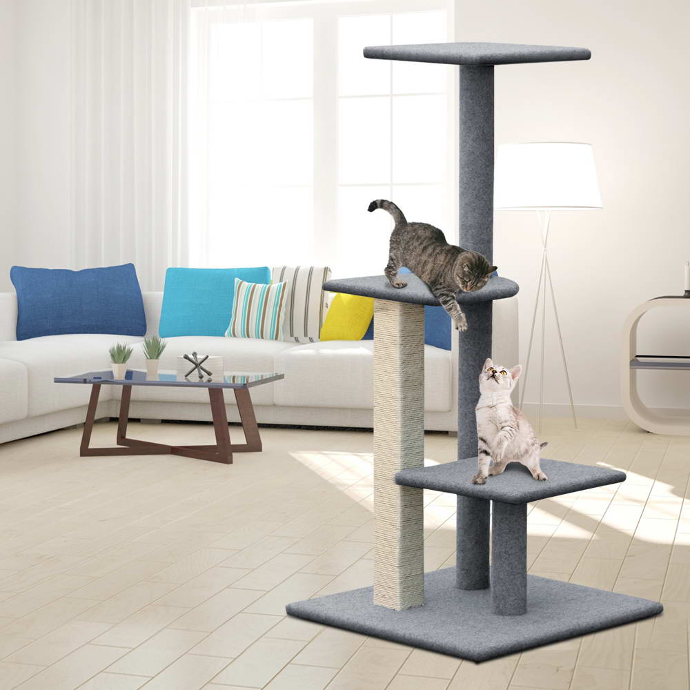 i.Pet Cat Tree Trees Scratching Post Scratcher Tower Condo House Steps 124cm