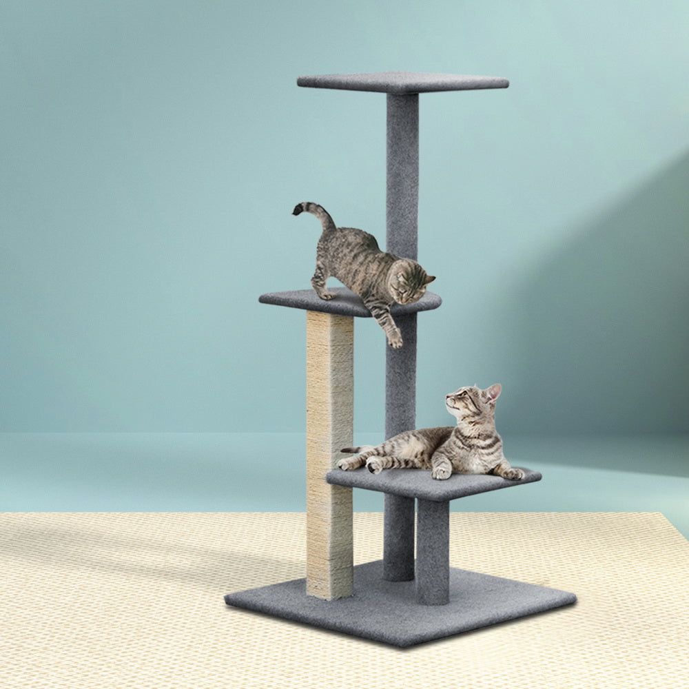 i.Pet Cat Tree Trees Scratching Post Scratcher Tower Condo House Steps 124cm