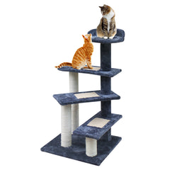 i.Pet Cat Tree Tower Scratching Post Wood Scratcher Condo House Climbing 100cm