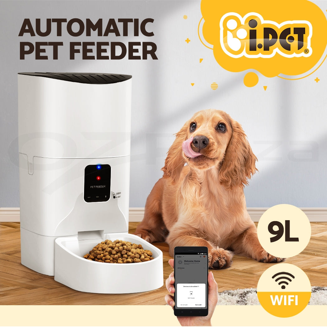 i.Pet Automatic Pet Feeder 9L Wifi Auto Dog Cat Feeder Smart Food Dispenser Timer