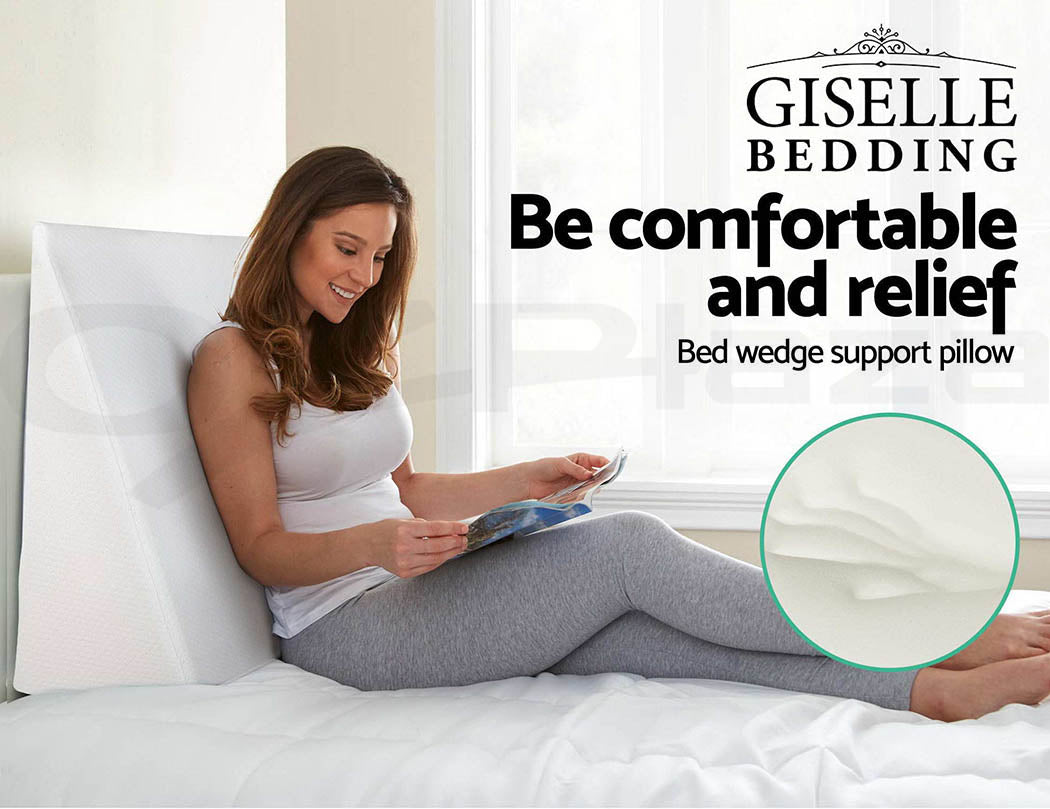 Giselle Bedding Wedge Pillow White