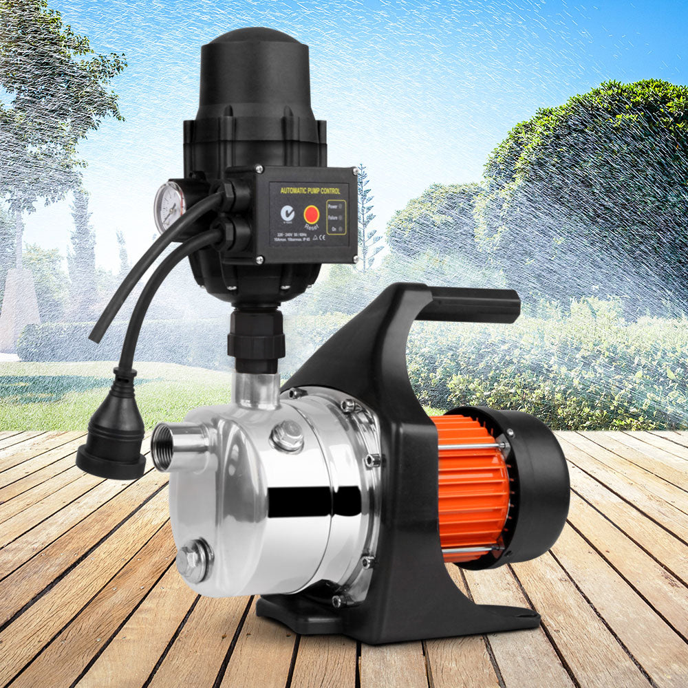 Giantz Garden Water Pump High Pressure Controller 800W Tank Rain Irrigation