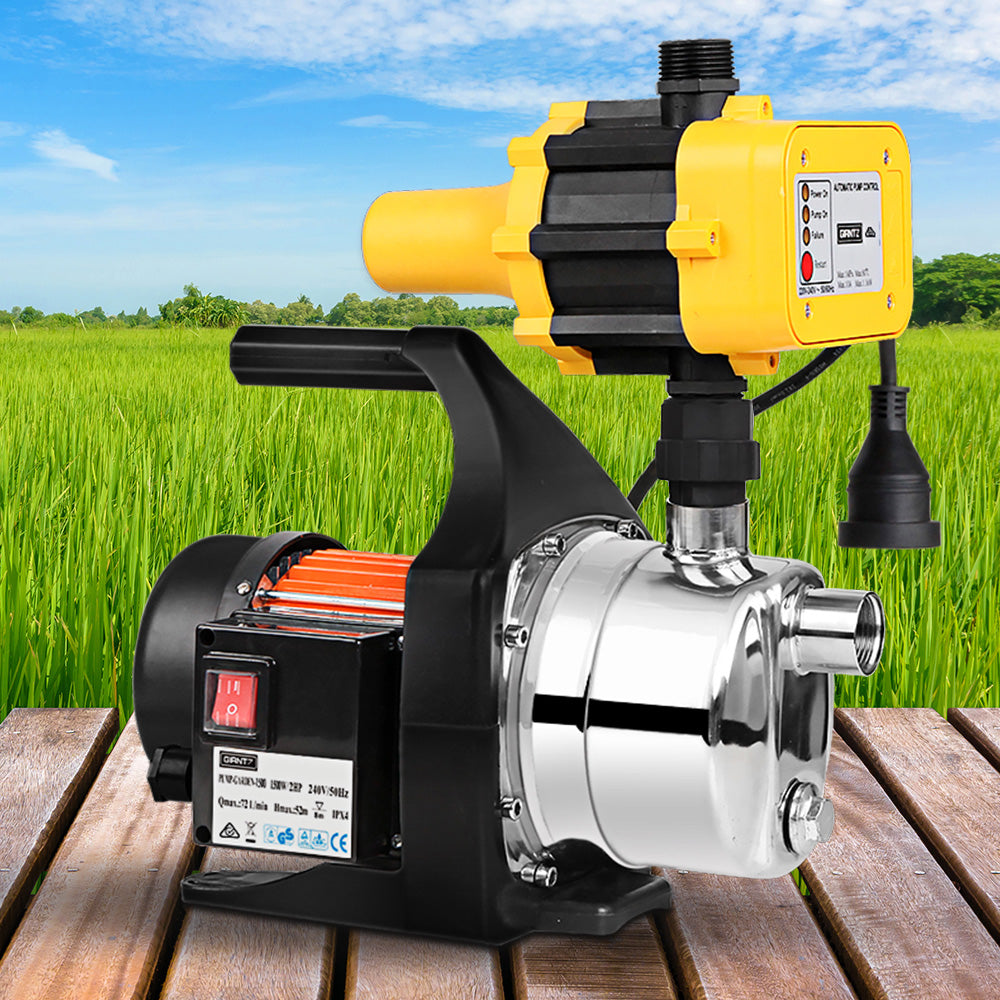 Giantz Garden Water Jet Pump High Pressure 800W Tank Rain Irrigation Yellow