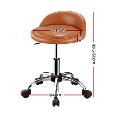 Artiss Salon Stool Swivel Chair Backrest Chairs