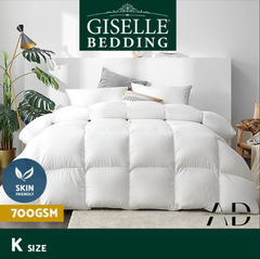 Giselle Bedding 700GSM Duck Down Feather Quilt King