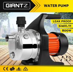 Giantz Garden Water Pump High Pressure Controller Steel Tank Rain Irrigation