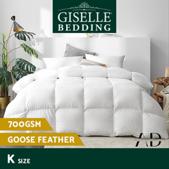 Giselle Bedding 700GSM Goose Down Feather Quilt King