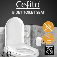 Cefito Non Electric Bidet Toilet Seat Cover Auto Smart Water Wash Dry