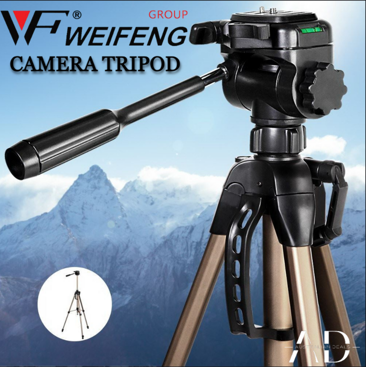 Weifeng Professional Camera Tripod Monopod Stand DSLR Ball Head Mount Flexible