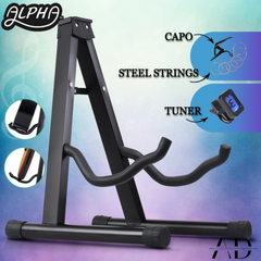 Alpha Guitar Stand Folding Portable Floor Rack Holder