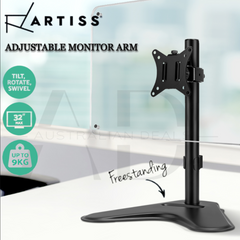 Artiss Monitor Stand Arm Desk Single HD LED TV Mount Bracket Holder Freestanding