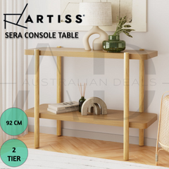 Artiss Console Table 92CM 2-tier Pine Sera