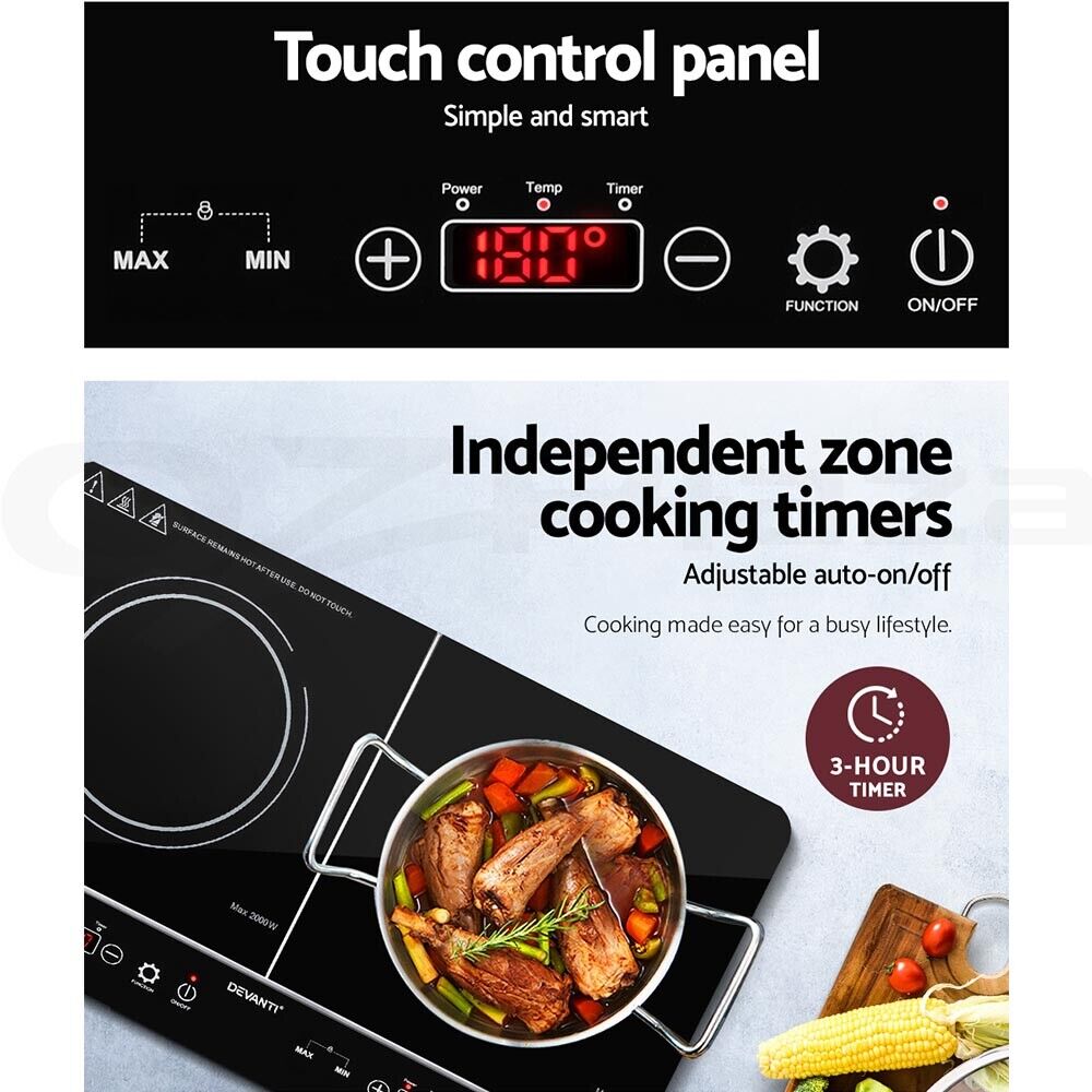 Devanti Induction Cooktop 60cm Portable Cooker