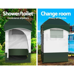 Weisshorn Camping Shower Toilet Tent Outdoor Portable Changing Room Ensuite