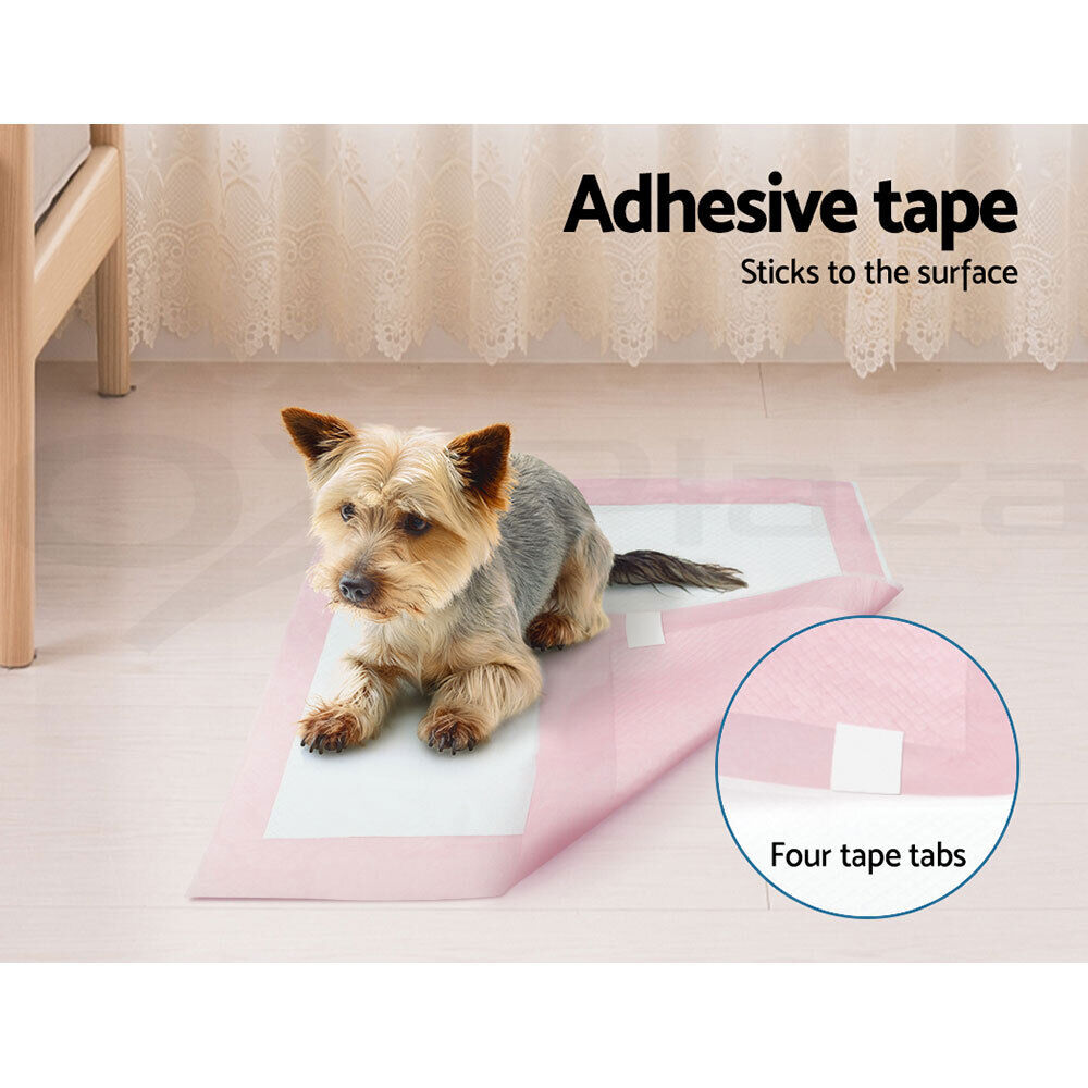 i.Pet Pet Training Pads 200pcs 60x60cm Puppy Dog Toilet Pee Indoor Super Absorbent Pink