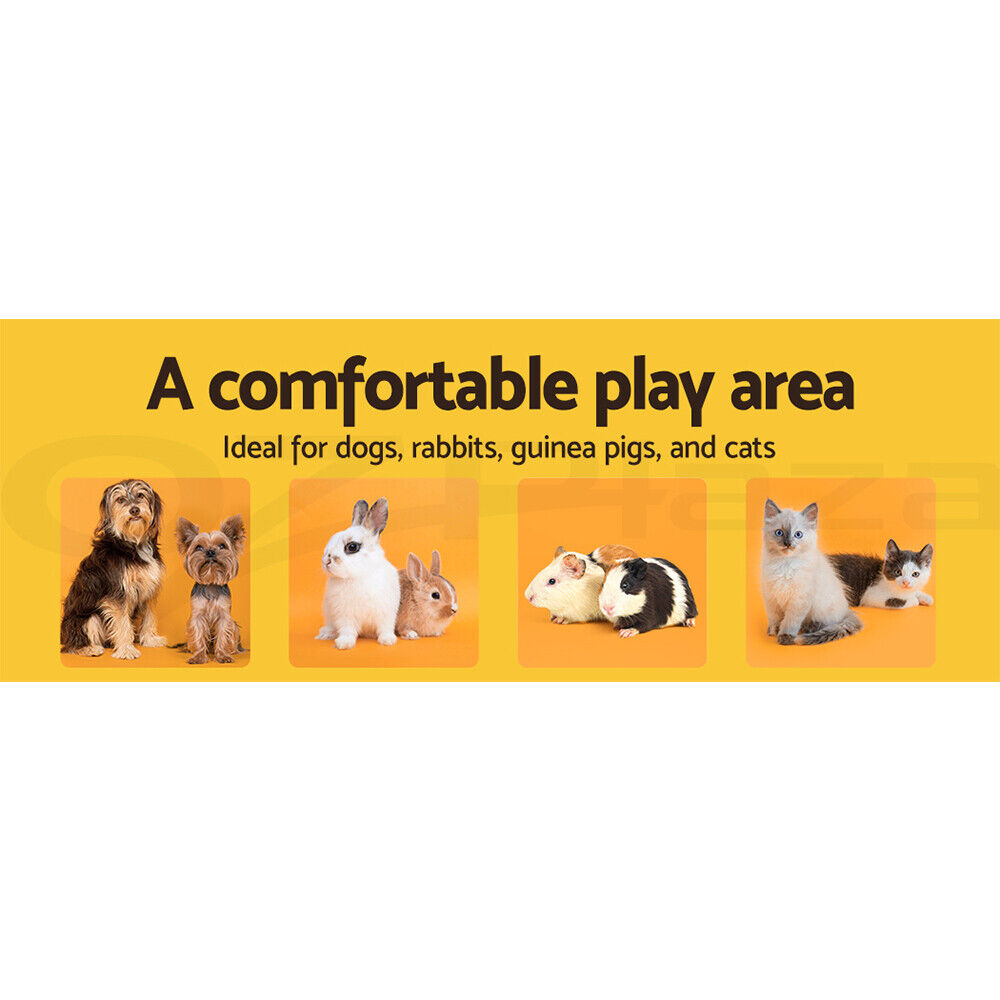 i.Pet Dog Playpen Enclosure 8 Panel Pet Fence Plastic Play Pen