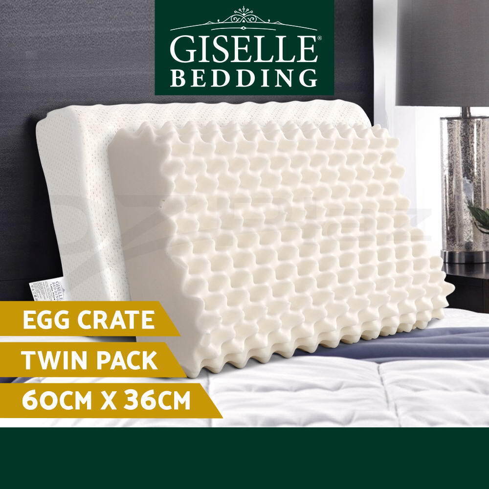 Giselle Bedding Natural Latex Pillow Twin Pack