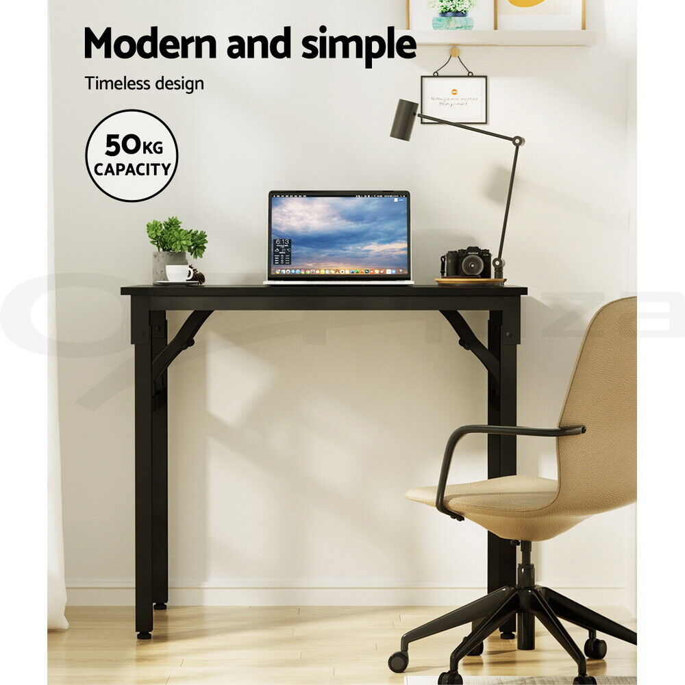 Artiss Computer Desk Foldable Balck 80CM