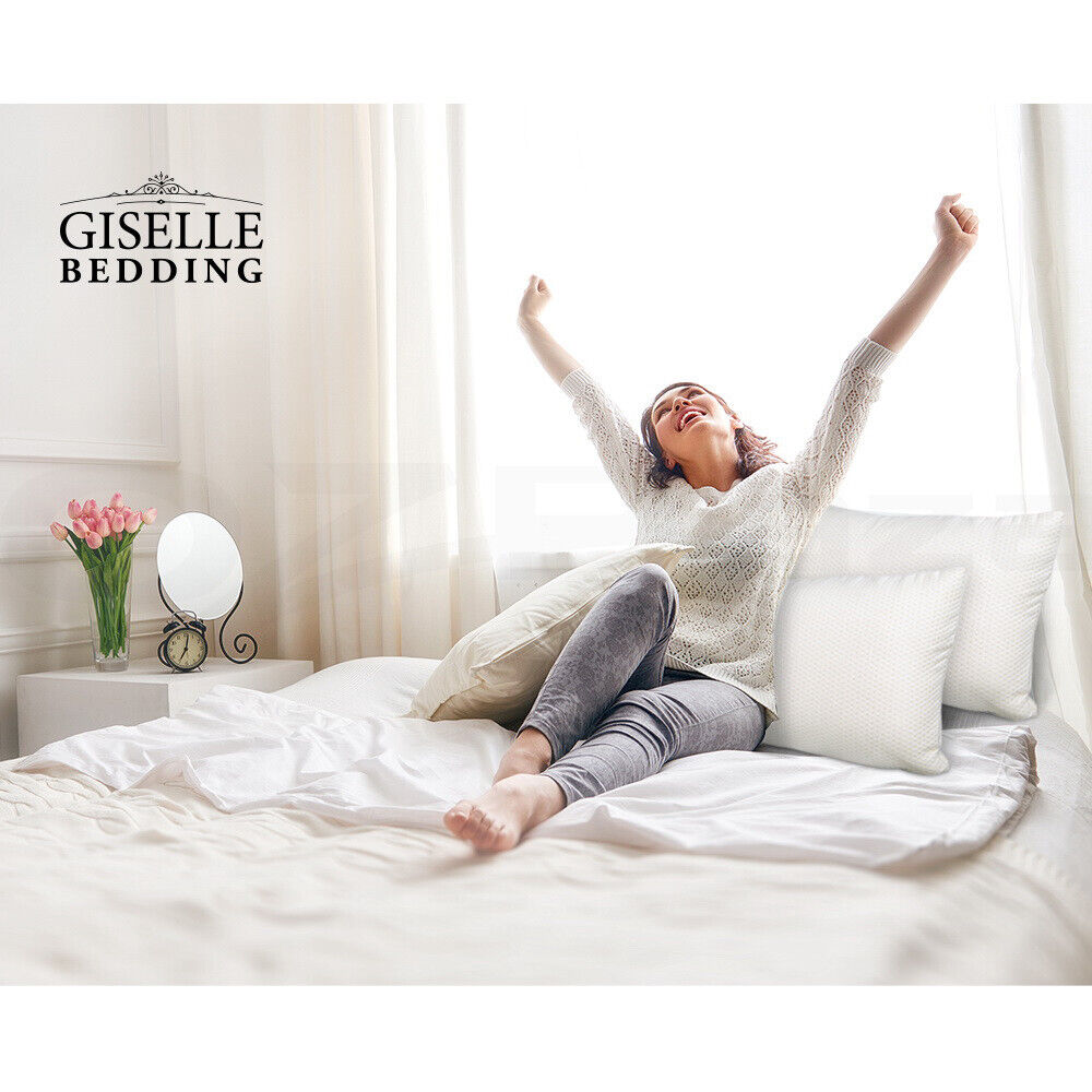 Giselle Bedding Memory Foam Pillow 13cm Thick Twin Pack