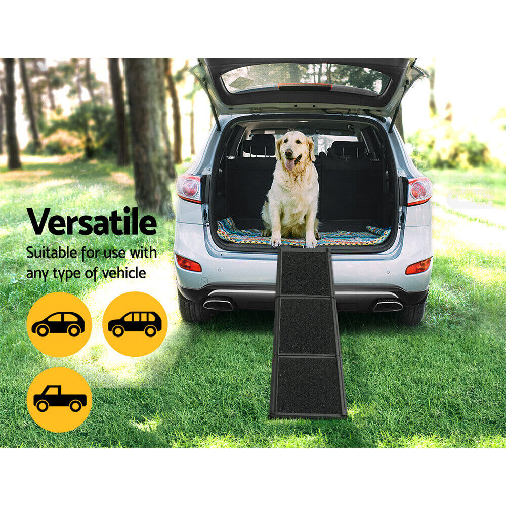 i.Pet Dog Ramp Pet Stairs Steps Car Travel SUV Ladder Foldable Portable Adjustable