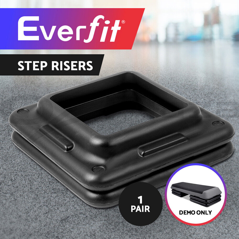 Everfit 2X Aerobic Step Riser Exercise Stepper Block Gym Home Fitness