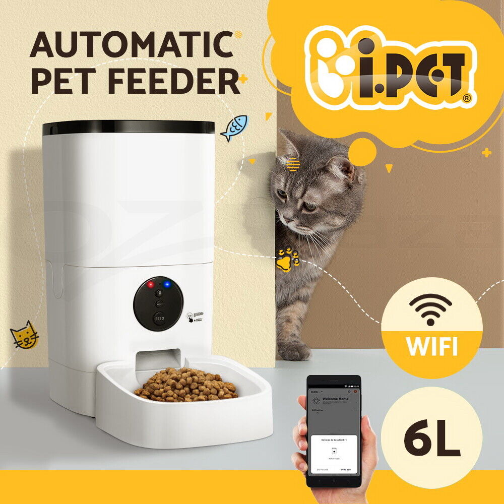 i.Pet Automatic Pet Feeder 6L Wifi Auto Dog Cat Smart Food Dispenser Timer