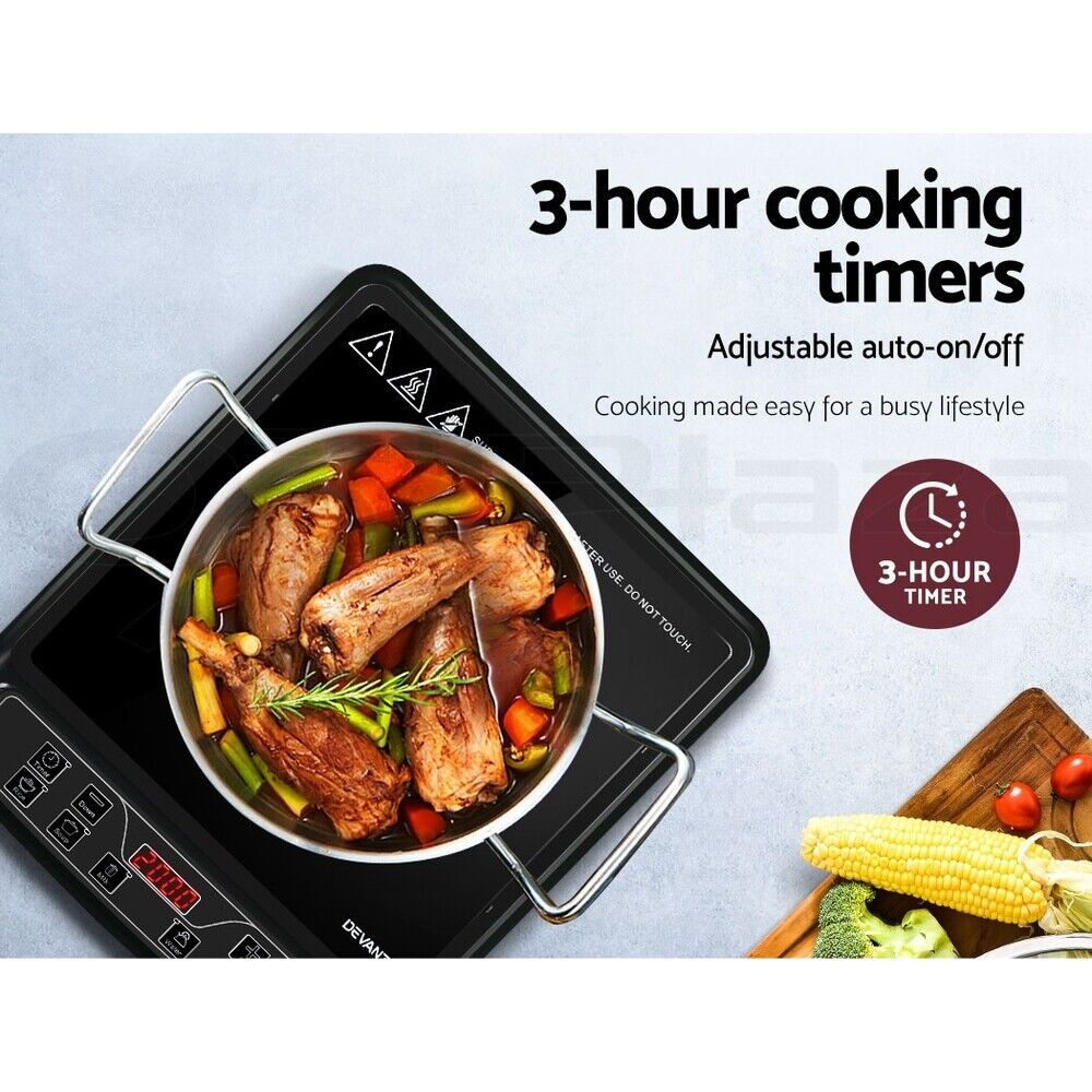 Devanti Induction Cooktop 30cm Portable Cooker