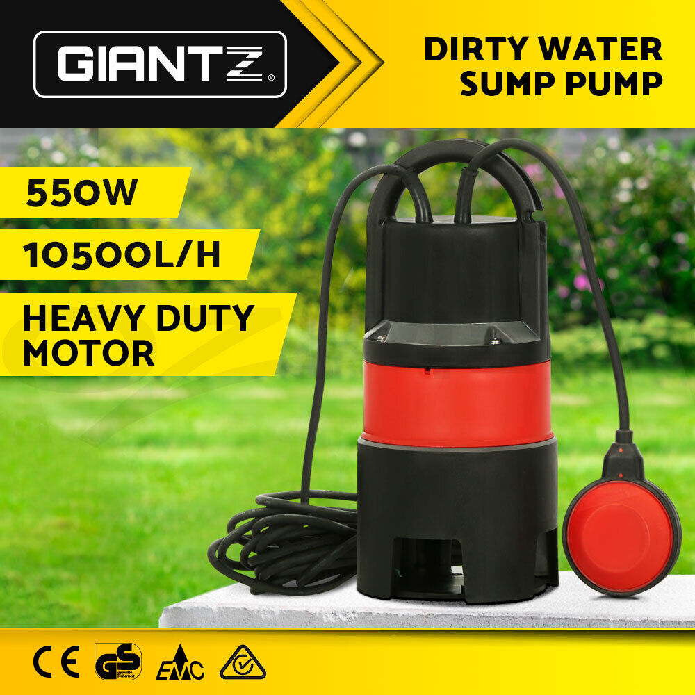 Giantz 550W Water Pump Dirty Submersible Sump Swim Pool Flooding Pond Clean