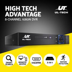 UL-tech 8CH DVR 1080P 5in1 CCTV Video Recorder