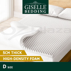 Giselle Bedding Memory Foam Mattress Topper Egg Crate 5cm Double