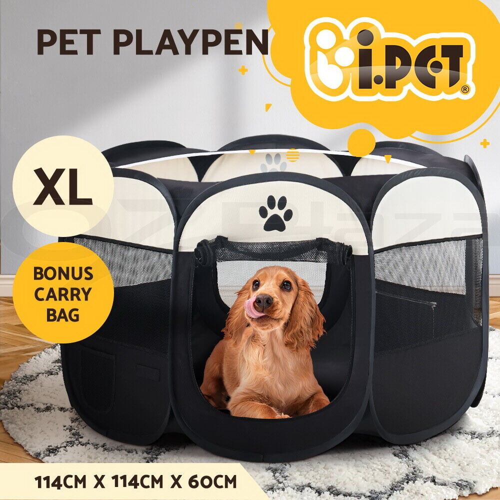 i.Pet Dog Playpen Tent Pet Crate Fence XL Enclosure