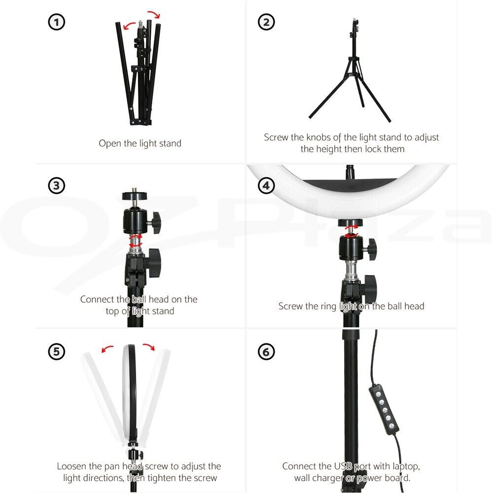 Embellir Ring Light 10" Tripod Stand