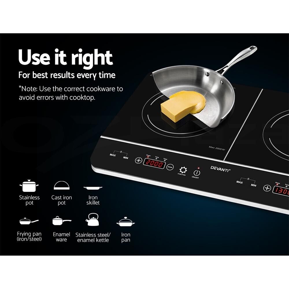 Devanti Induction Cooktop 60cm Portable Cooker